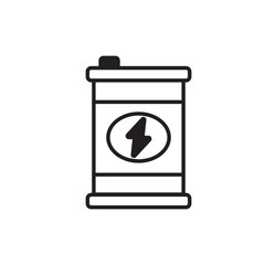 Oil Barrel icon design with white background stock illustration