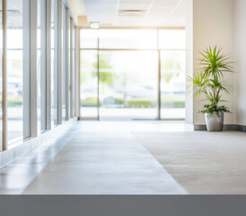 Obraz premium Entrance door with selective focus effect and contemporary decor.