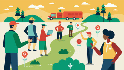 Along the route community leaders stopped at key locations to acknowledge the struggles and victories of the past and to honor those who paved the. Vector illustration
