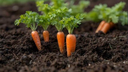 carrots on the ground