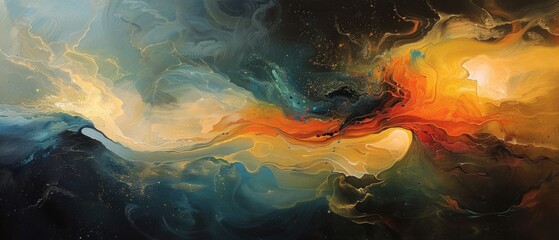 Amidst the abstract forms, a sense of clarity emerges, illuminating the path towards understanding amidst the complexity.