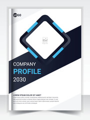 Clean corporate business brochure design template in A4 format
