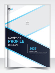 Clean corporate business brochure design template in A4 format