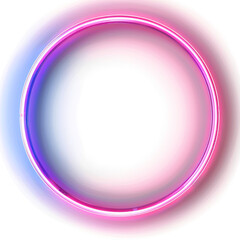 Circle light effect material of effect isolate on transparent png.