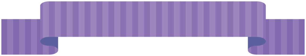 Vector illustration of Simple striped ribbon 1 (purple)