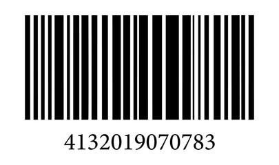 Barcode on white background. Vector illustration