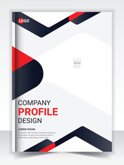 Annual report brochure cover flyer design template vector, Company profile cover presentation