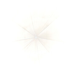 Bright white sun of light of effect isolate on transparent png.