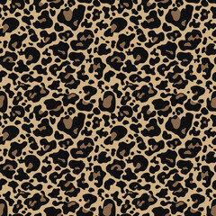 
Leopard texture seamless pattern modern fashion design, leopard skin vector