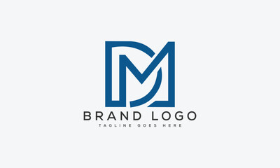 letter DM logo design vector template design for brand