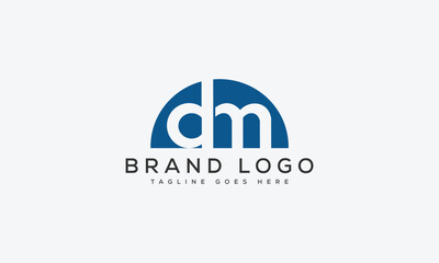 letter DM logo design vector template design for brand