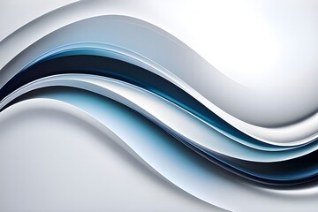  glowing waves white abstract background design 