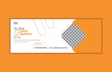Creative corporate business marketing social media facebook cover banner post template