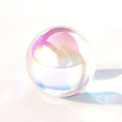 Soap bubble of effect isolate on transparent png.