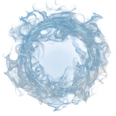 Circular soft steam effect of effect isolate on transparent png.
