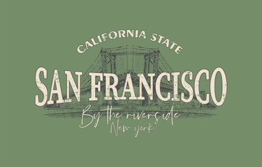 California state, San Francisco. Artwork.