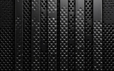 metal pattern on a black background
