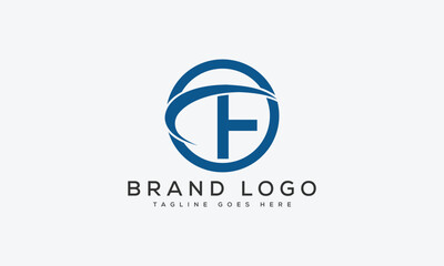 letter F logo design vector template design for brand