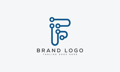 letter F logo design vector template design for brand