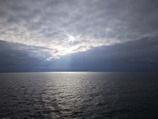 Sonne und Wolken über der Ostsee
