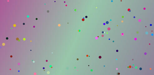 confetti on a colorful background