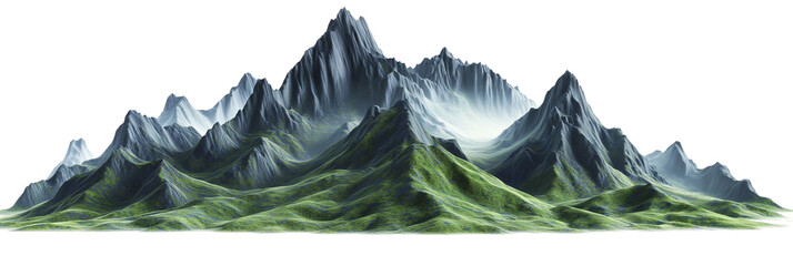 landscape in the mountains transparent background PNG