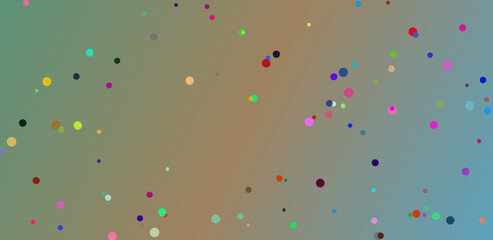 confetti on colorful background