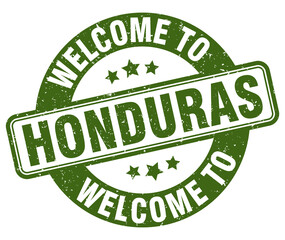 Welcome to Honduras stamp. Honduras round sign