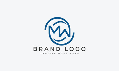 letter MW logo design vector template design for brand