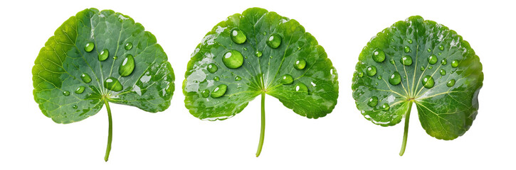 green leaves isolated on transparent background PNG