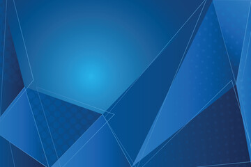 modern and abstract blue triangles pattern background, blue 3d effect geometric banner