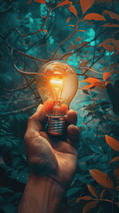 Light bulb as a smbol for ideas and creativity