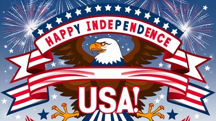 Happy Independence Day, 4th of july, usa, independence usa, Generative ai