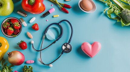 symbol for healthy fresh food and health