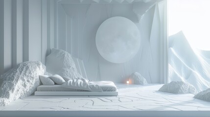 Geometric Minimalist Nursery , interior design good quality, fit within frame