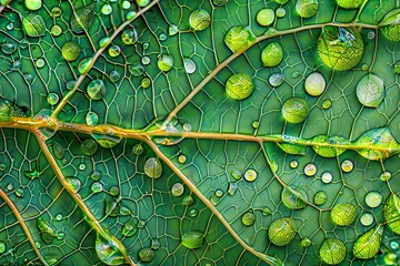 Marvel at the intricate network of veins adorning a leaf, nature's own masterpiece of pattern and symmetry.