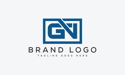 letter GN logo design vector template design for brand