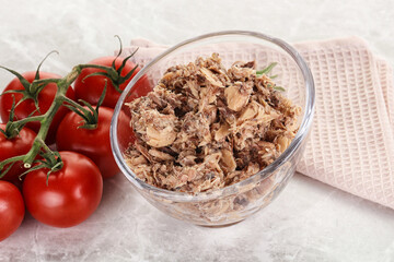 Canned tuna fish for salad