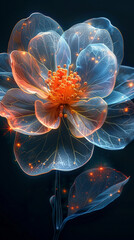 Beautiful Flower wallpaper with Generative Ai