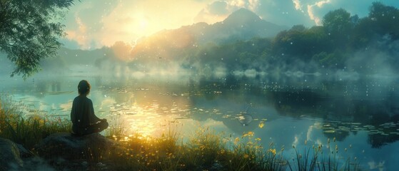 In the embrace of solitude, the soul finds solace amidst the symphony of nature's eternal song.