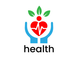 Health and medical logo design vector