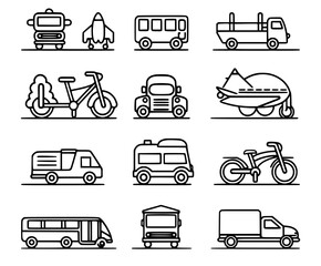 Transport Icon Set