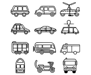Transport Icon Set