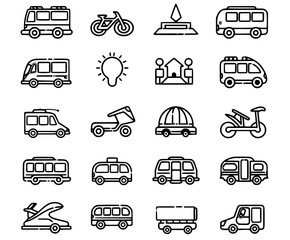 Transport Icon Set