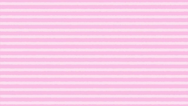 シンプル ストライプ 背景 手書き風 ループ 横 細い ピンク