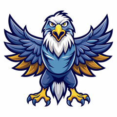vector-of-eagle-mascot-spread-the-wings