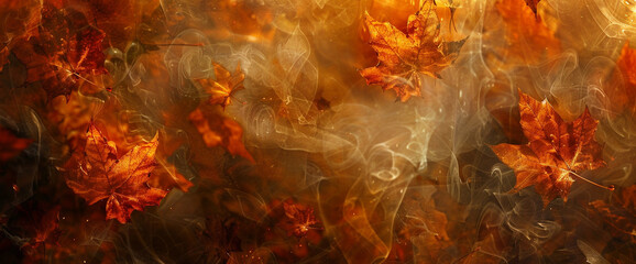 Amber leaves rustle in the autumn breeze, a fiery tribute to the changing seasons.
