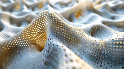 Grid Art: A 3D vector illustration of an artistic composition created using grid-based techniques