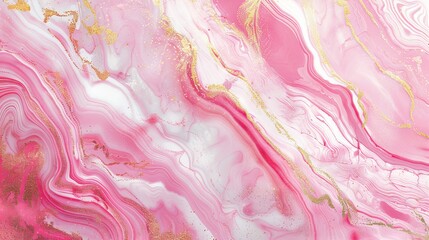 Pink marble gold watercolor abstract wallpaper light texture pattern design print