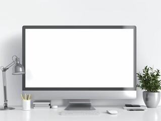 Clean and Modern Office Desktop Setup